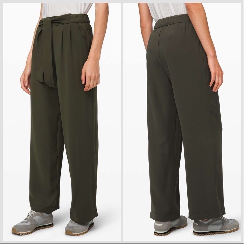 Lululemon Noir Pant Dark Olive Green Size 2